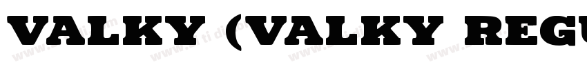 valky (valky regular字体转换